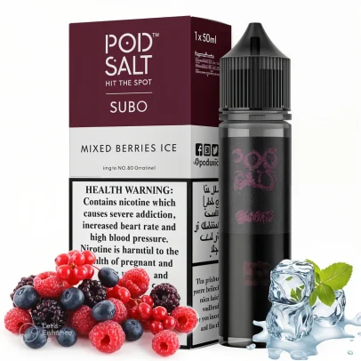 POD SALT SUBO JUICE - MIXED BERRIES ICE - 3MG
