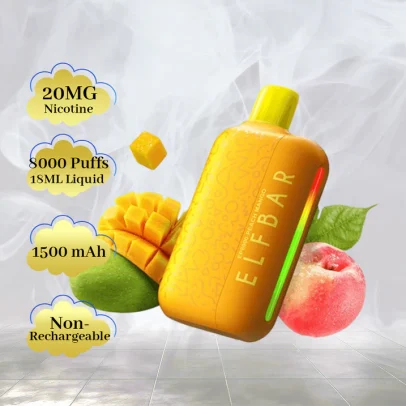 Elf Bar EP8000 Disposable Vape – 20mg Nicotine (Dubai, UAE)